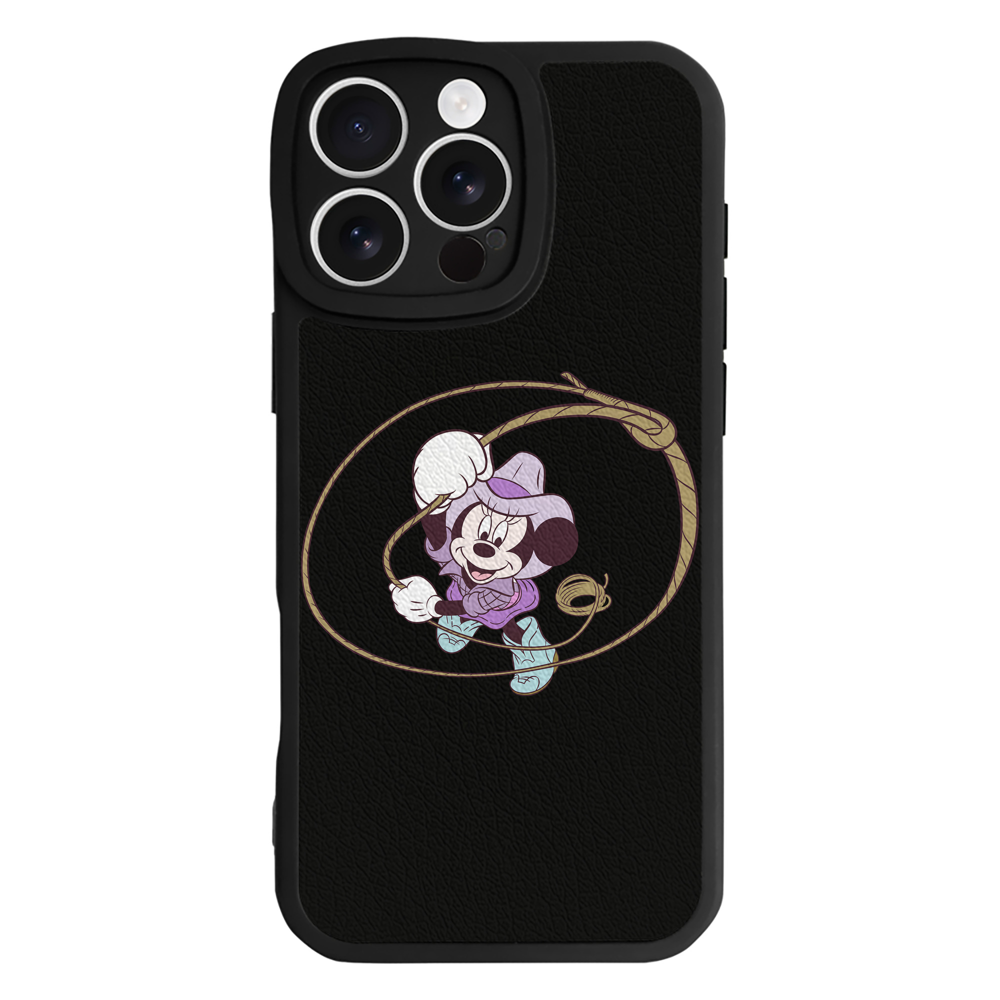 （画像用） ミッキーマウス Mickey Mouse 【iPhone 16シリーズ対応】シリコンスマホケース（レザー調） 材質：シリコン